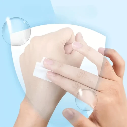 101pz salviette alcoliche delicate beige per occhiali schermi viaggi uso