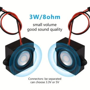 1pz altoparlante mini 3W 8ohm Arduino progetti plastica design classico