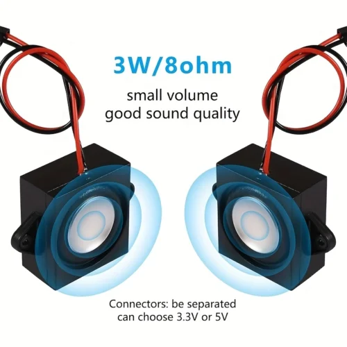1pz altoparlante mini 3W 8ohm Arduino progetti plastica design classico