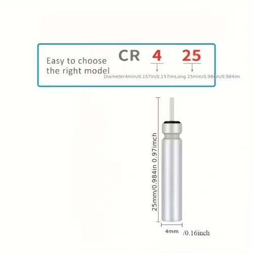 5pz CR425 batterie litio 3V monouso torce pesca dispositivi