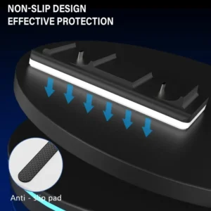 BASE DOCK RICARICA DOPPIO PAD WIRELESS PER CONTROLLER DUALSENSE PS5