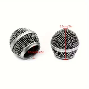 1pz microfono SM58 griglia metallo con schiuma interna ricambio