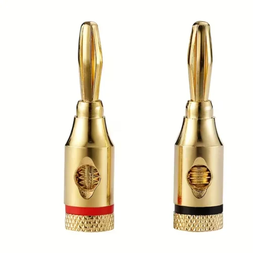 2 coppie Connettori banana placcati oro 4mm audio cavo altoparlante USB