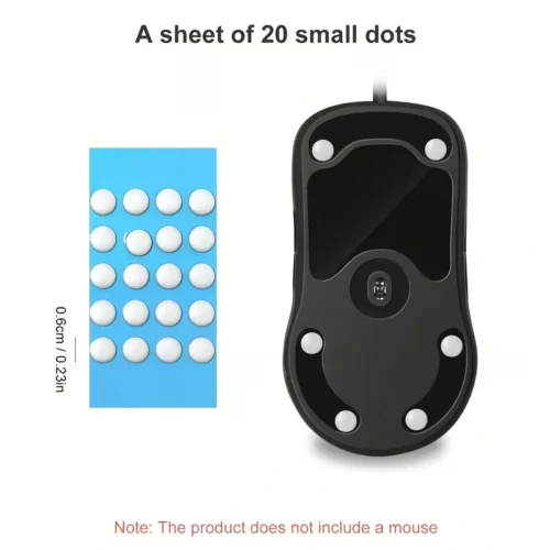 20pz tappetini mouse silicone resistenti universali cablati wireless