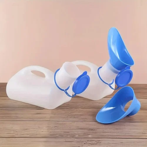 BOTTIGLIA URINATOIO UNISEX UOMO DONNA CON COPERCHIO 1000ML PORTATILE DA VIAGGIO