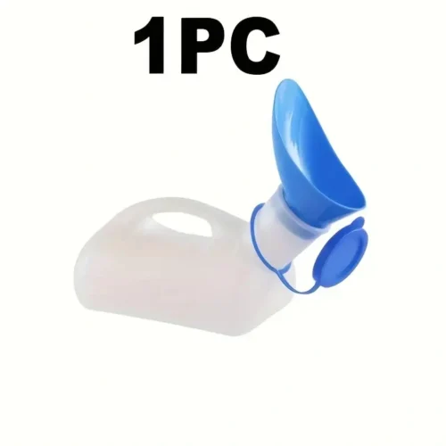 BOTTIGLIA URINATOIO UNISEX UOMO DONNA CON COPERCHIO 1000ML PORTATILE DA VIAGGIO