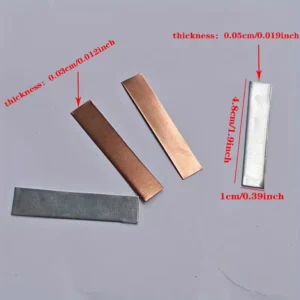 4pz elettrodi rame zinco spessore 0.03cm galvanica artigianato