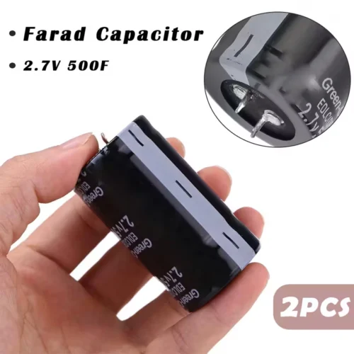 1 pezzo condensatore farad nero 35x60mm 2.7V 500F raddrizzatori