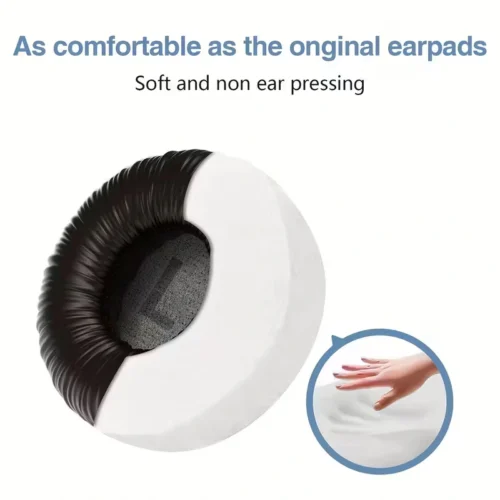 1paio cuscini auricolari per JBL T500BT T450 510BT 70mm pelle artificiale