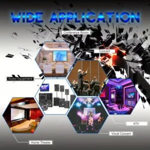 Set 2 supporti altoparlanti connettori banana basi quadrate