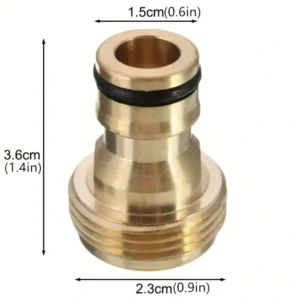 ADATTATORE UGELLO IN OTTONE UNIVERSALE RUBINETTO FONTANA CUCINA GIARDINO