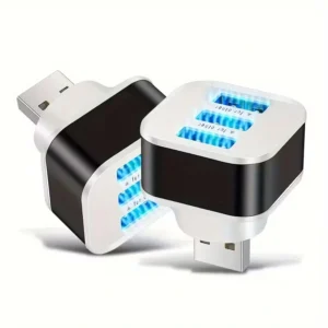 Hub USB 2.0 3 porte divisore estensore caricabatterie compatto multicolore