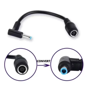 1pz convertitore caricatore DC 7.4mm a 4.5mm HP Dell punta blu