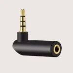 Adattatore audio angolare 3.5mm maschio femmina placcato oro compatibile