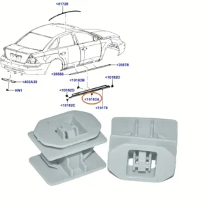 10x clip fissaggio protezione laterale Ford 500 Fusion Lincoln MKZ 6G1Z5410182A