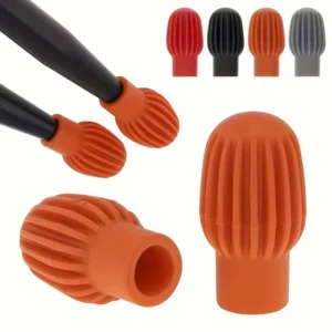 Paio bacchette silicone rosse silenziatore ammortizzatore pratica musica
