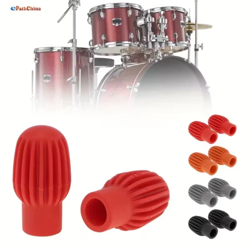 Paio bacchette silicone rosse silenziatore ammortizzatore pratica musica