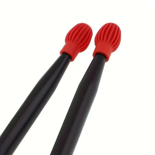 Paio bacchette silicone rosse silenziatore ammortizzatore pratica musica
