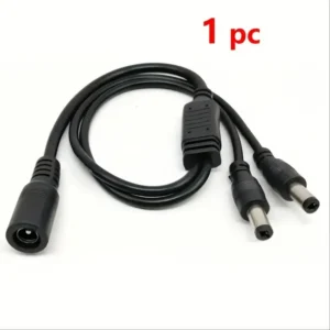 PROLUNGA CAVO SDOPPIATORE DI ALIMENTAZIONE DA 1 FEMMINA A 2 MASCHI