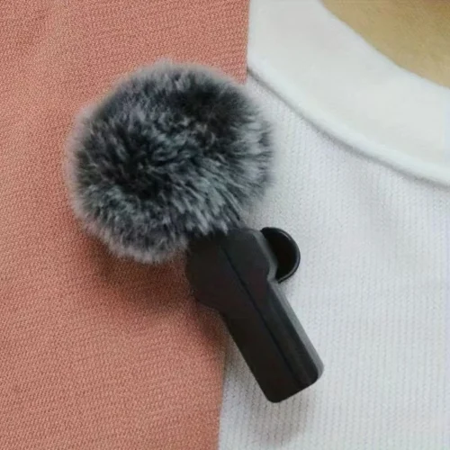2pz coprimicrofono lavalier peluche antivento clip audio video live