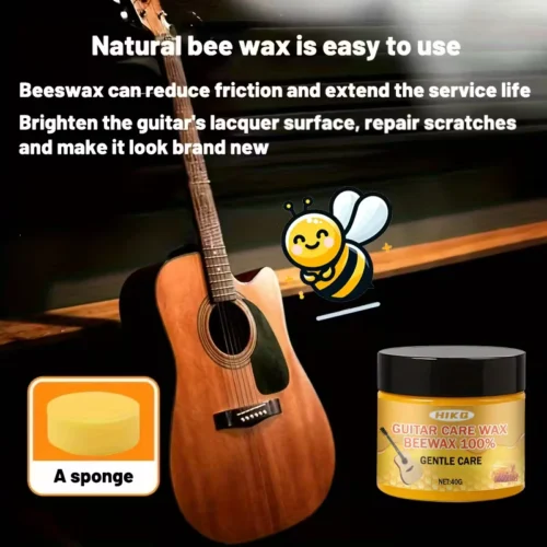 Ceretta chitarra spugna inclusa lucidante protettivo legno ukulele violino