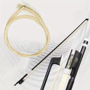 Archetto violino crine cavallo bianco 1/4 qualità suono controllo