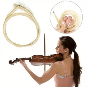 Archetto violino crine cavallo bianco 1/4 qualità suono controllo