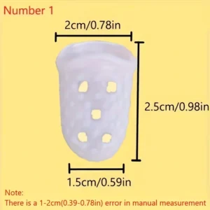 4pz copri dita silicone chitarra principianti plettri protettivi