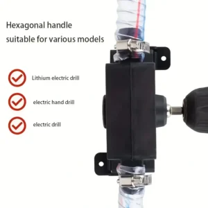 Kit di pompa d'acqua manuale pompa DC compatibile con punte trapano elettrico