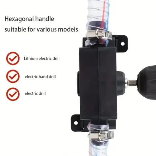 Kit di pompa d'acqua manuale pompa DC compatibile con punte trapano elettrico