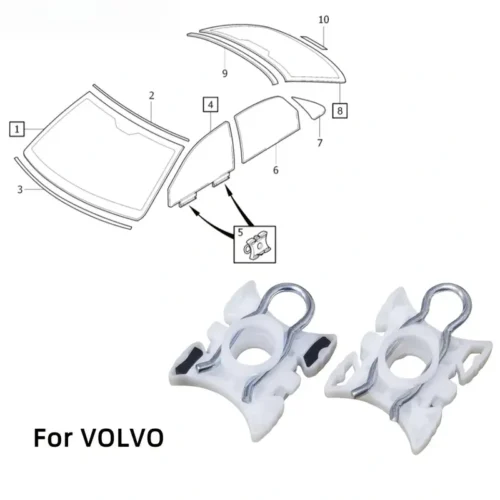 2x regolatore finestrino scorrevole BMW Volvo Opel SAAB 51321938884 3509416