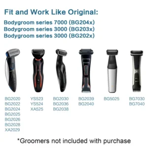 Testina ricambio BG2000 per Philips Norelco Bodygroom serie 7000 5000