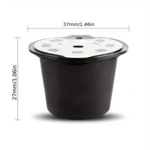 3 pezzi Capsula riutilizzabile nera capuccino compatibile Nespresso
