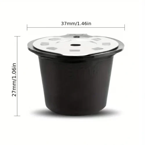3 pezzi Capsula riutilizzabile nera capuccino compatibile Nespresso