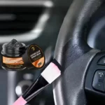 1pz rinnovatore volanti ABS effetto pelle NERO pennello applicatore