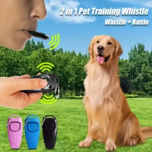 Fischietto addestramento cane sonaglio NERO fiducia cane accessorio