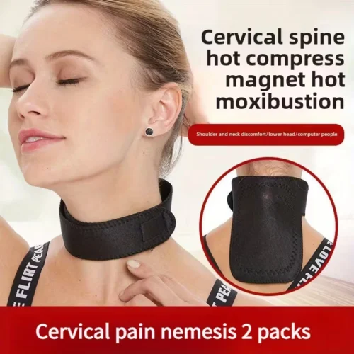 1pz collare cervicale calore supporto collo postura antidolorifico