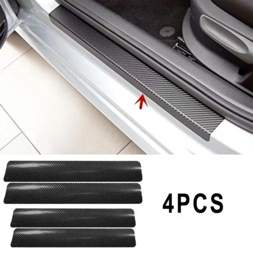 4pz soglia portiera auto universale antigraffio fibra carbonio