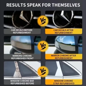 Pastiglia riparazione parti cromate auto ruggine ossidazione crema