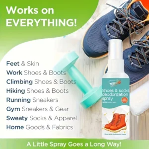 Spray deodorante scarpe calzini profumo sneaker freschezza lunga durata
