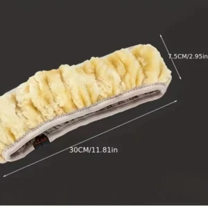 Coprivolante lusso pelliccia sintetica NERO caldo protezione invernale