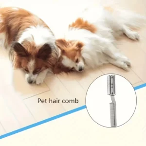 Pettine tosatrice professionale 2in1 cani ABS lame sostituibili