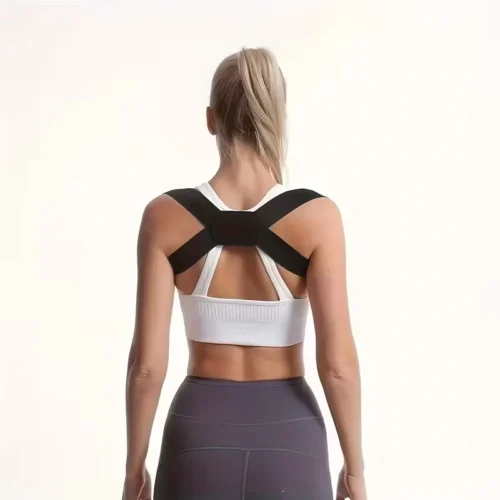 1pz correttore postura invisibile supporto schiena poliestere nero