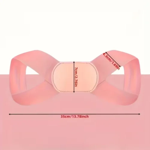 1pz correttore postura invisibile supporto schiena poliestere nero