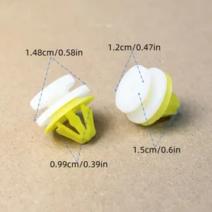 20x fissaggi plastica giallo bianco Land per Rover Range DYC101420 accessori