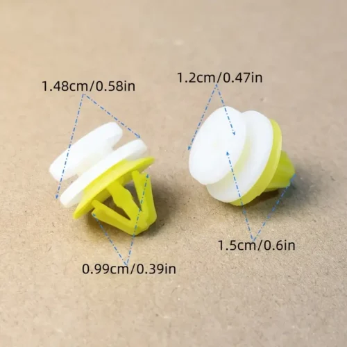 20x fissaggi plastica giallo bianco Land per Rover Range DYC101420 accessori