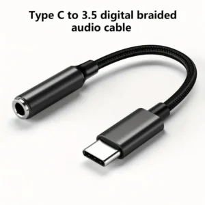 Adattatore da USB Tipo C a Jack per Cuffie 3.5mm USB C a Aux Audio
