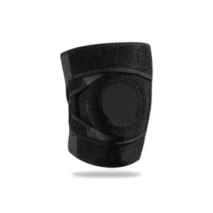 1pz ginocchiera sport nera traspirante ergonomica ciclismo corsa basket