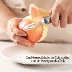 Pelapatate acciaio inox multifunzione verdura frutta cucina verde