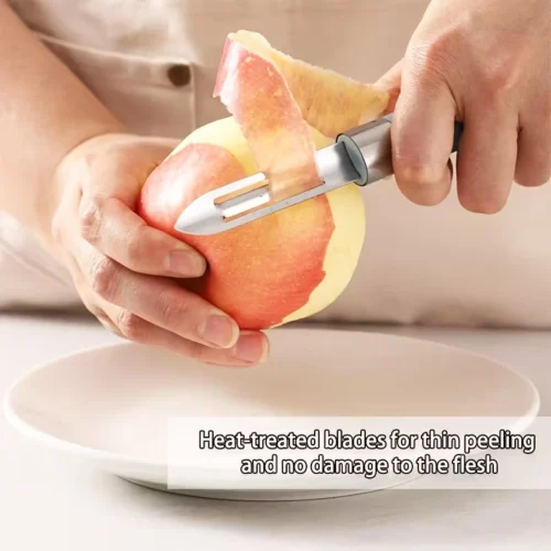 Pelapatate acciaio inox multifunzione verdura frutta cucina verde